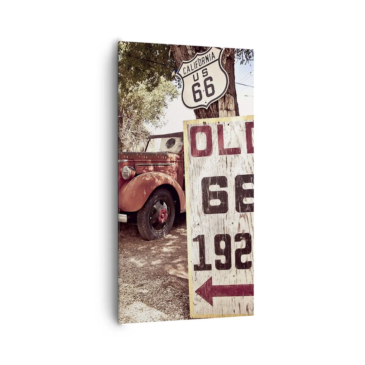 Canvastavla - Bild på duk - Amerikanska provinsens legend - 65x120 cm