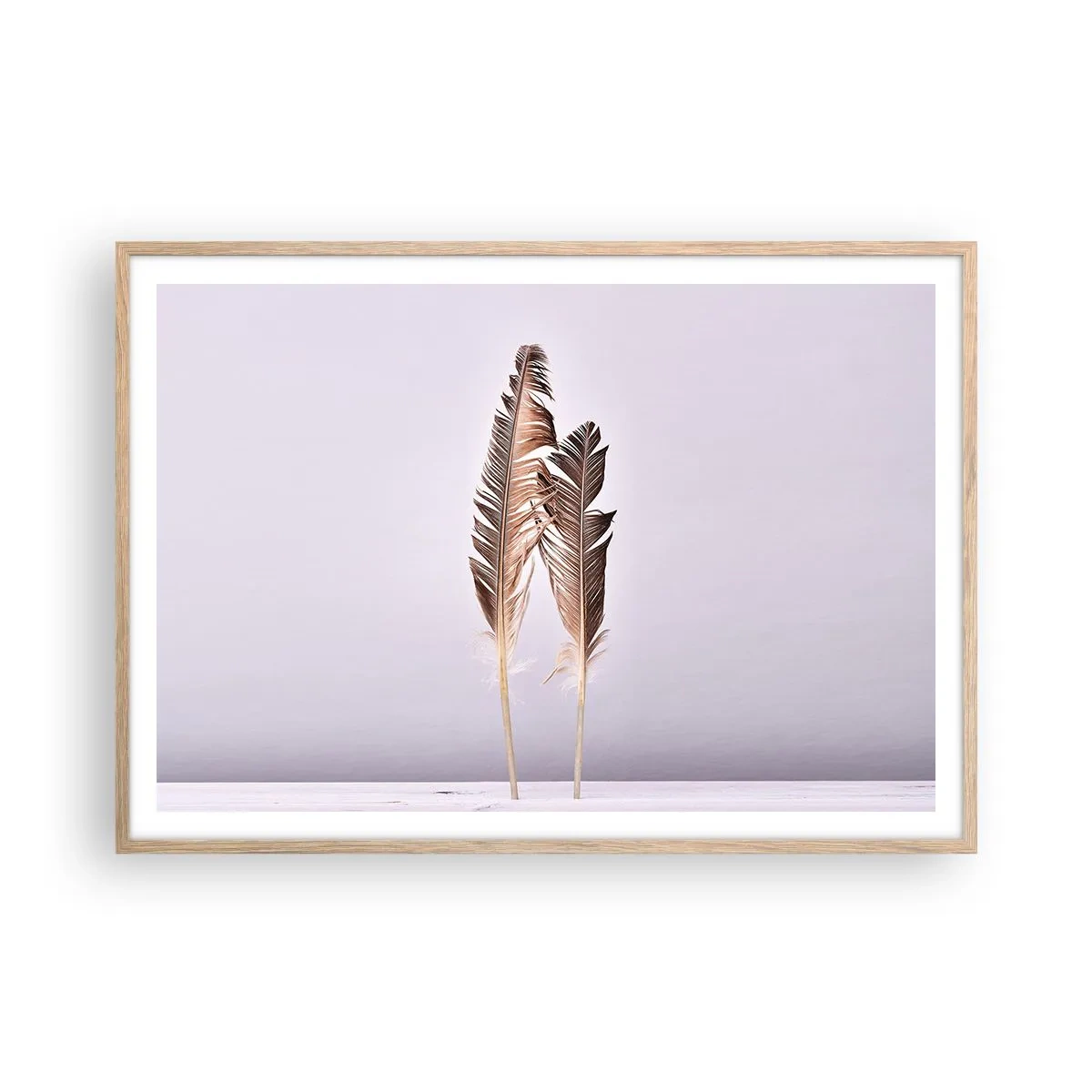 Affisch i ram av ljusek - Mot intet - 100x70 cm