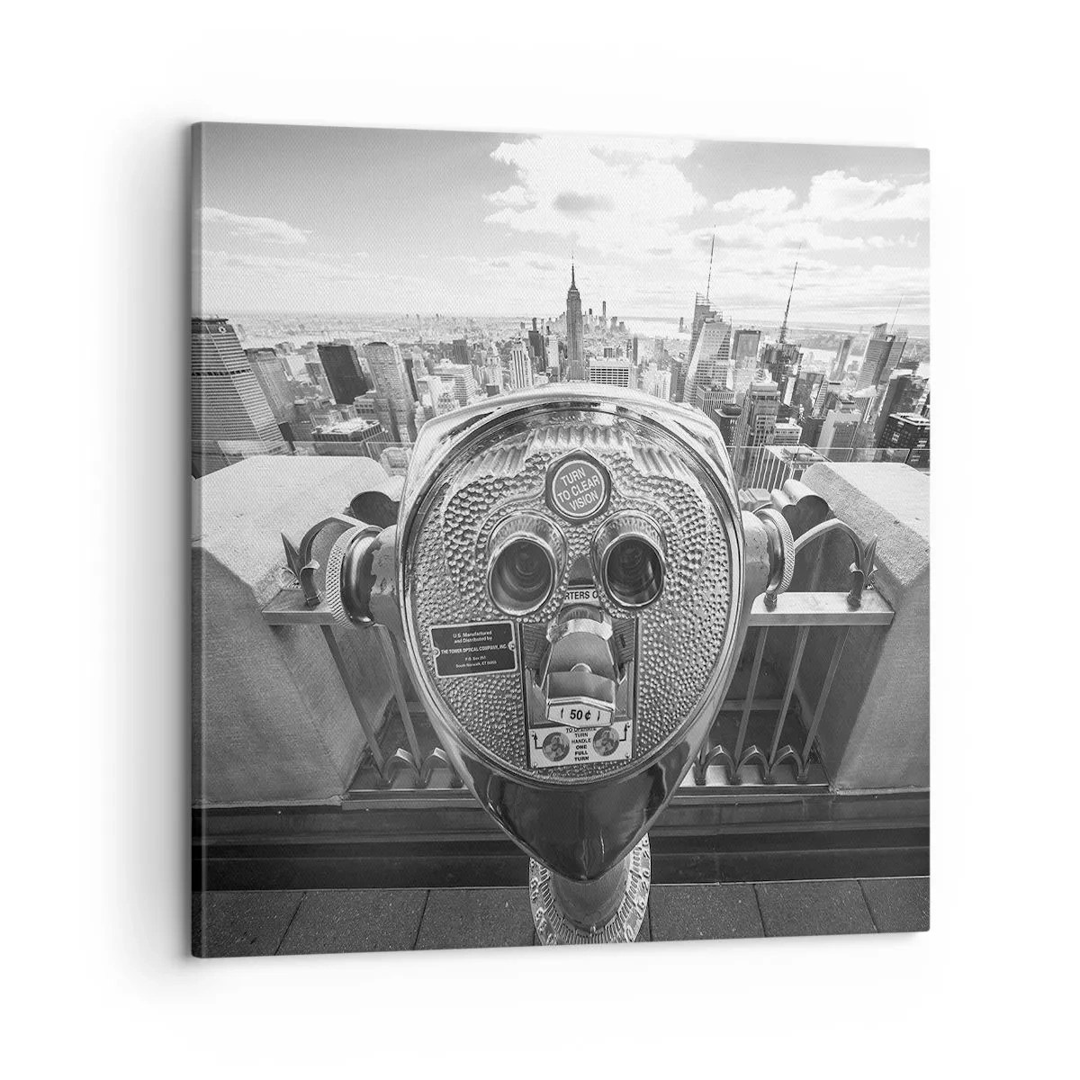 Canvastavla - Bild på duk - Stad över städerna - 60x60 cm