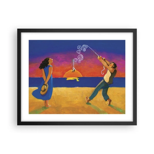 Affisch i svart ram - Mer än en stjärna från himlen - 50x40 cm