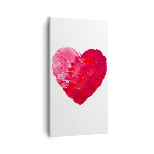 Canvastavla - Bild på duk - All you need is love - 55x100 cm