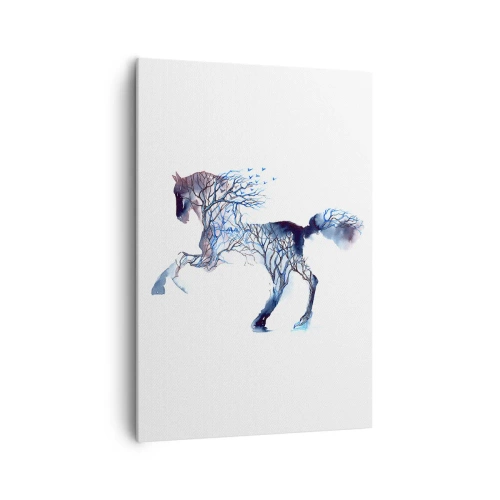 Canvastavla - Bild på duk - Som om skogen rört sig - 70x100 cm