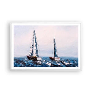 Affisch i vit ram - Vindens broderskap - 91x61 cm