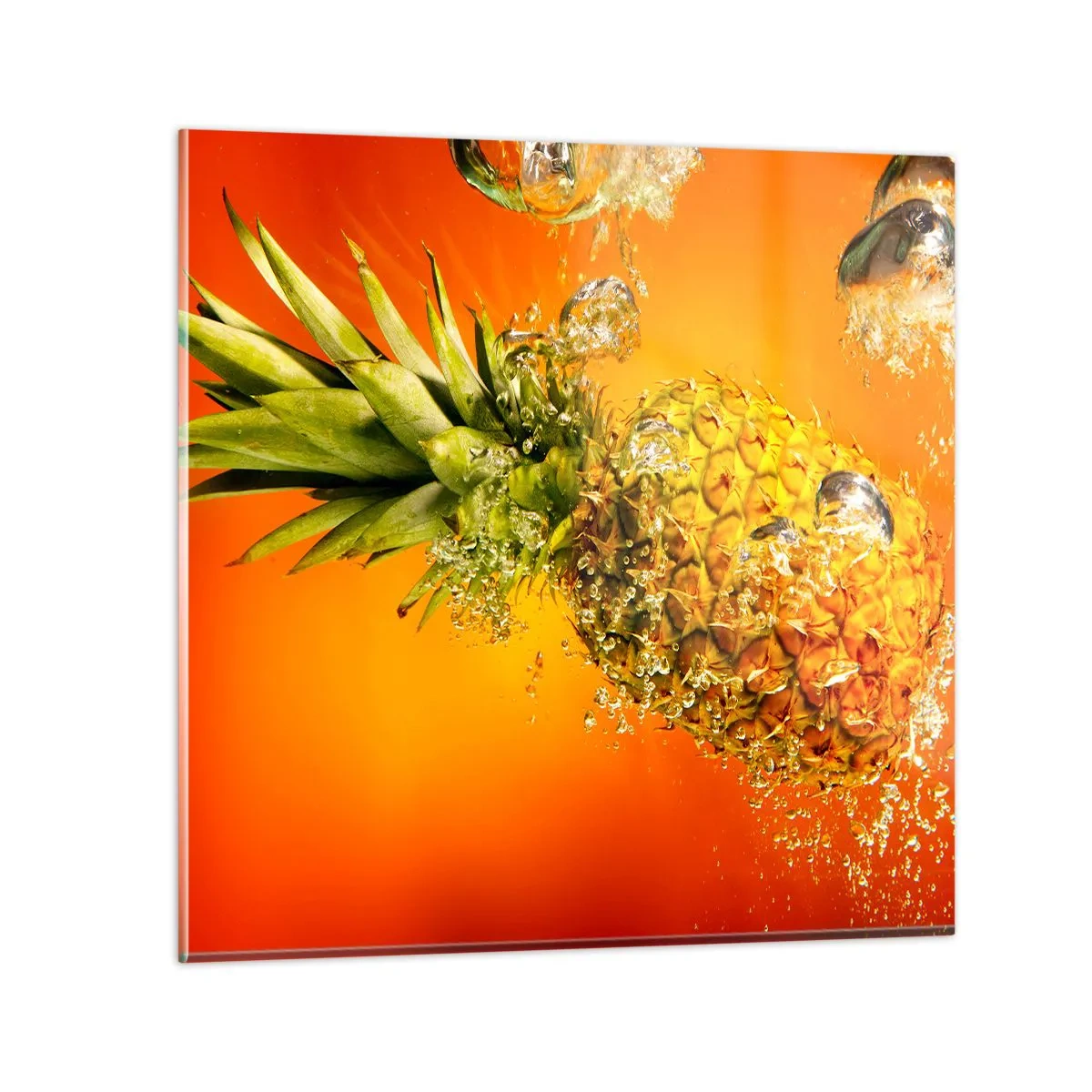Glastavla - Bild på glas - Saftig tropisk fräschhet - 30x30 cm