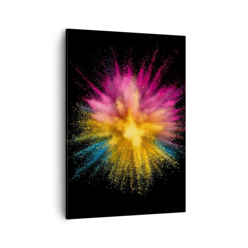 Canvastavla - Bild på duk - Färgerna föds  - 50x70 cm