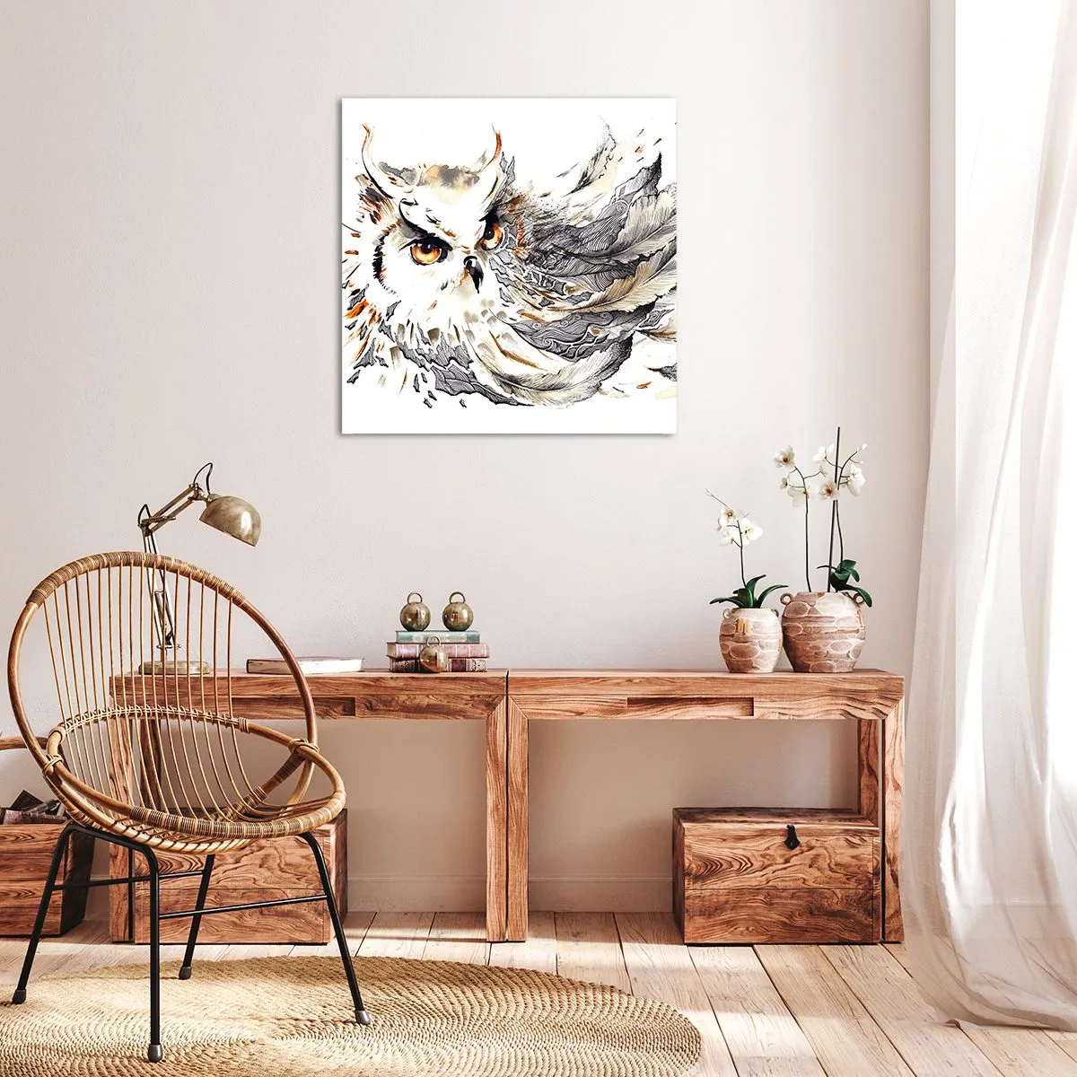 Canvastavla - Bild på duk - Kom från trollkonstens värld - 60x60 cm