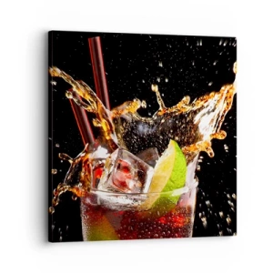 Canvastavla - Bild på duk - Färgernas glädje och energi - 30x30 cm