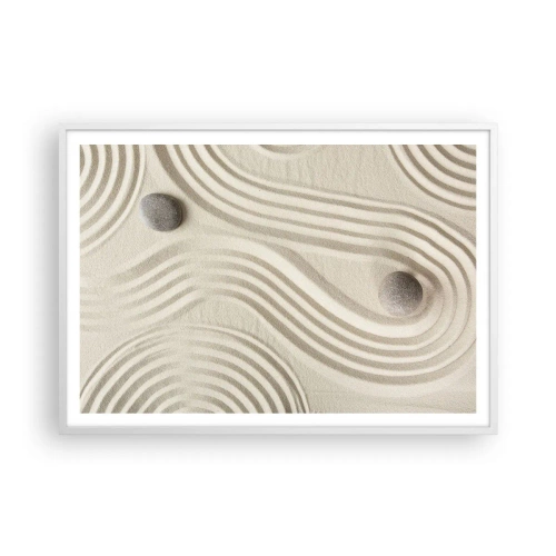 Affisch i vit ram - Värmens beröring - 100x70 cm