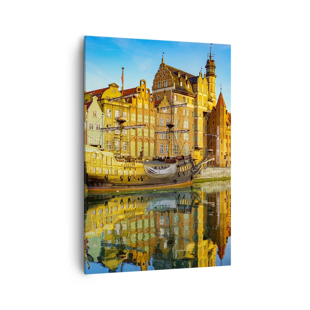 Canvastavla - Bild på duk - Det förflutnas spegelbild - 70x100 cm