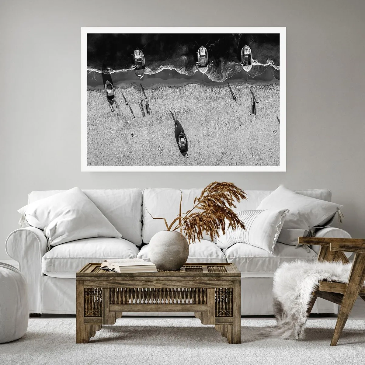 Affisch - Fortfarande på stranden... - 91x61 cm