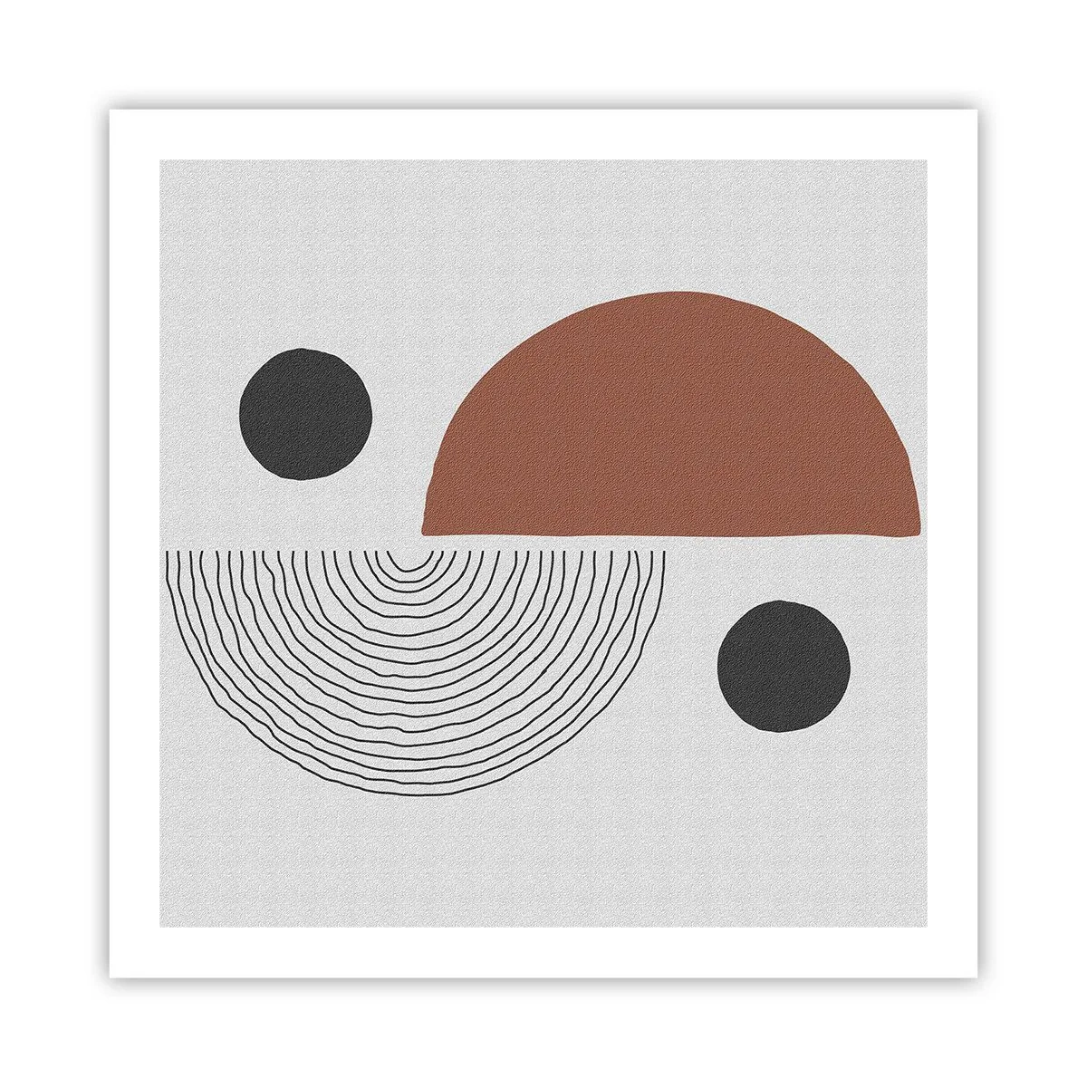 Affisch - Hjulets perfektion - 60x60 cm