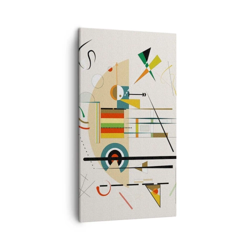 Canvastavla - Bild på duk - Så världen skrattar - 45x80 cm