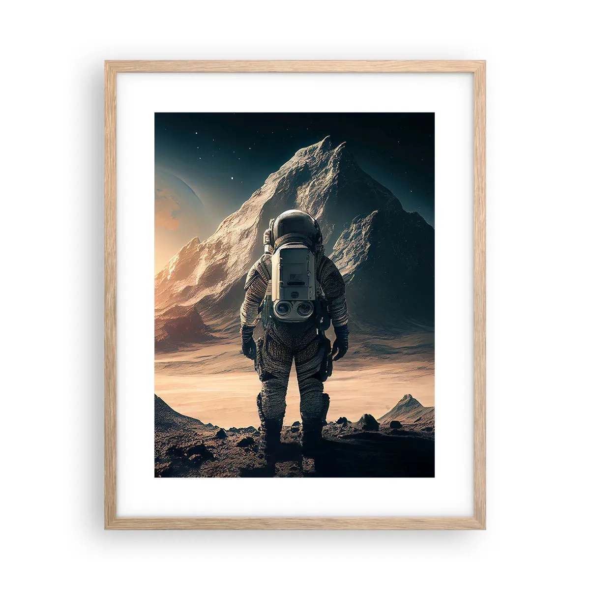 Affisch i ram av ljusek - En ny utmaning - 40x50 cm