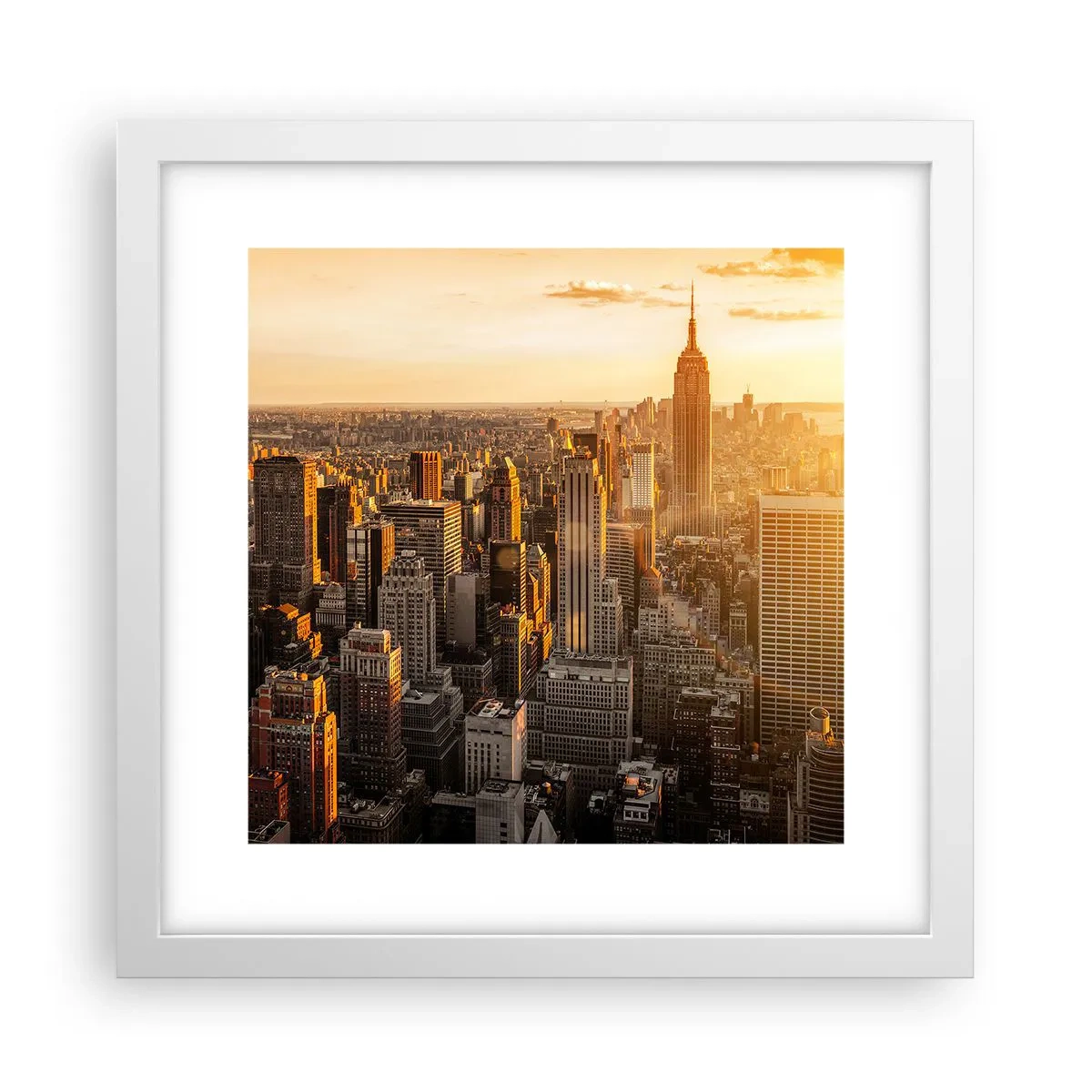 Affisch i vit ram - Växa i solskenet - 30x30 cm