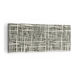 Canvastavla - Bild på duk - Vävd komposition - 100x40 cm
