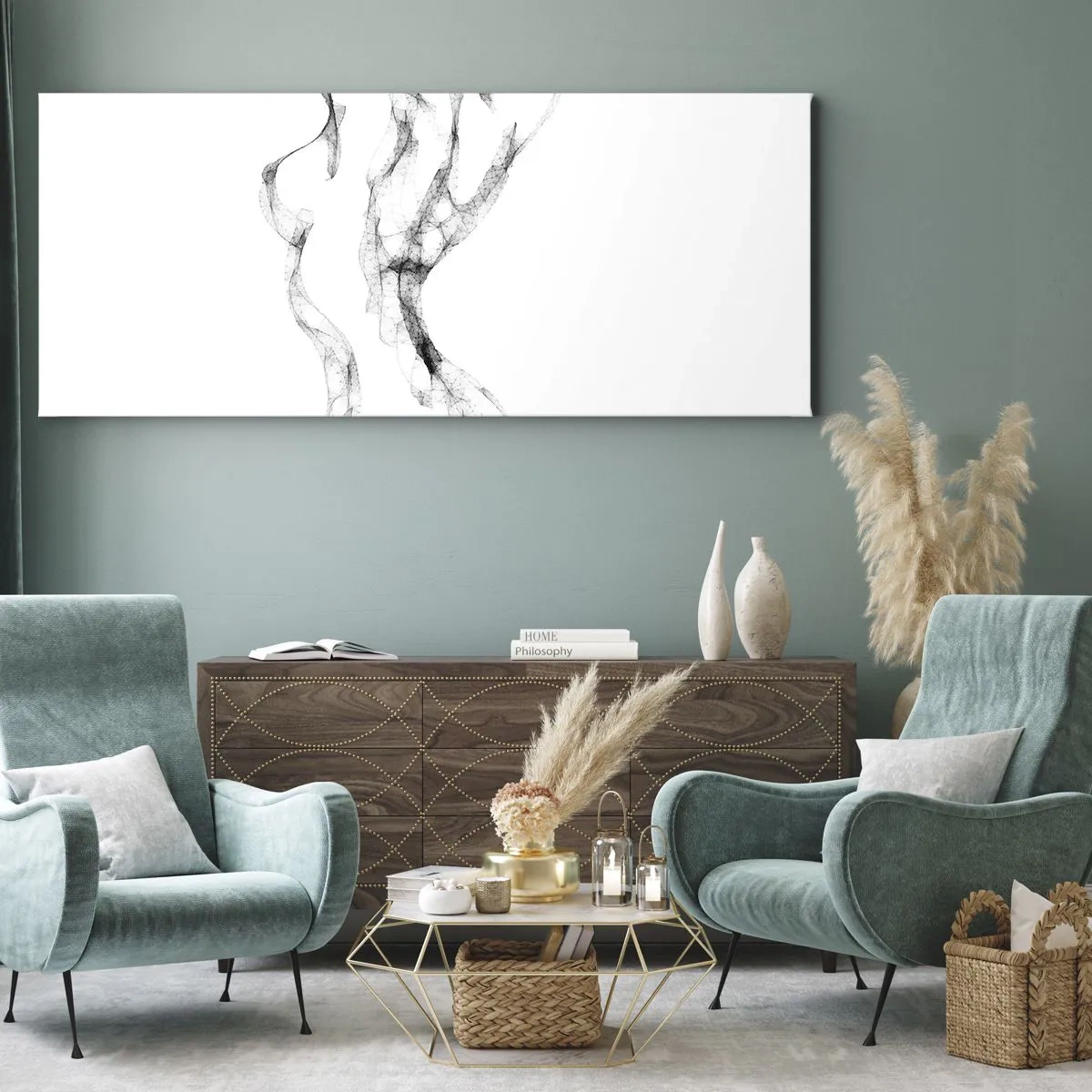 Canvastavla - Bild på duk - Vacker och stark - 120x50 cm