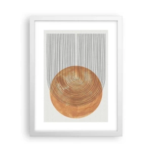 Affisch i vit ram - En solig komposition - 30x40 cm