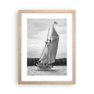 Affisch i ram av ljusek - Vindens bröder - 30x40 cm