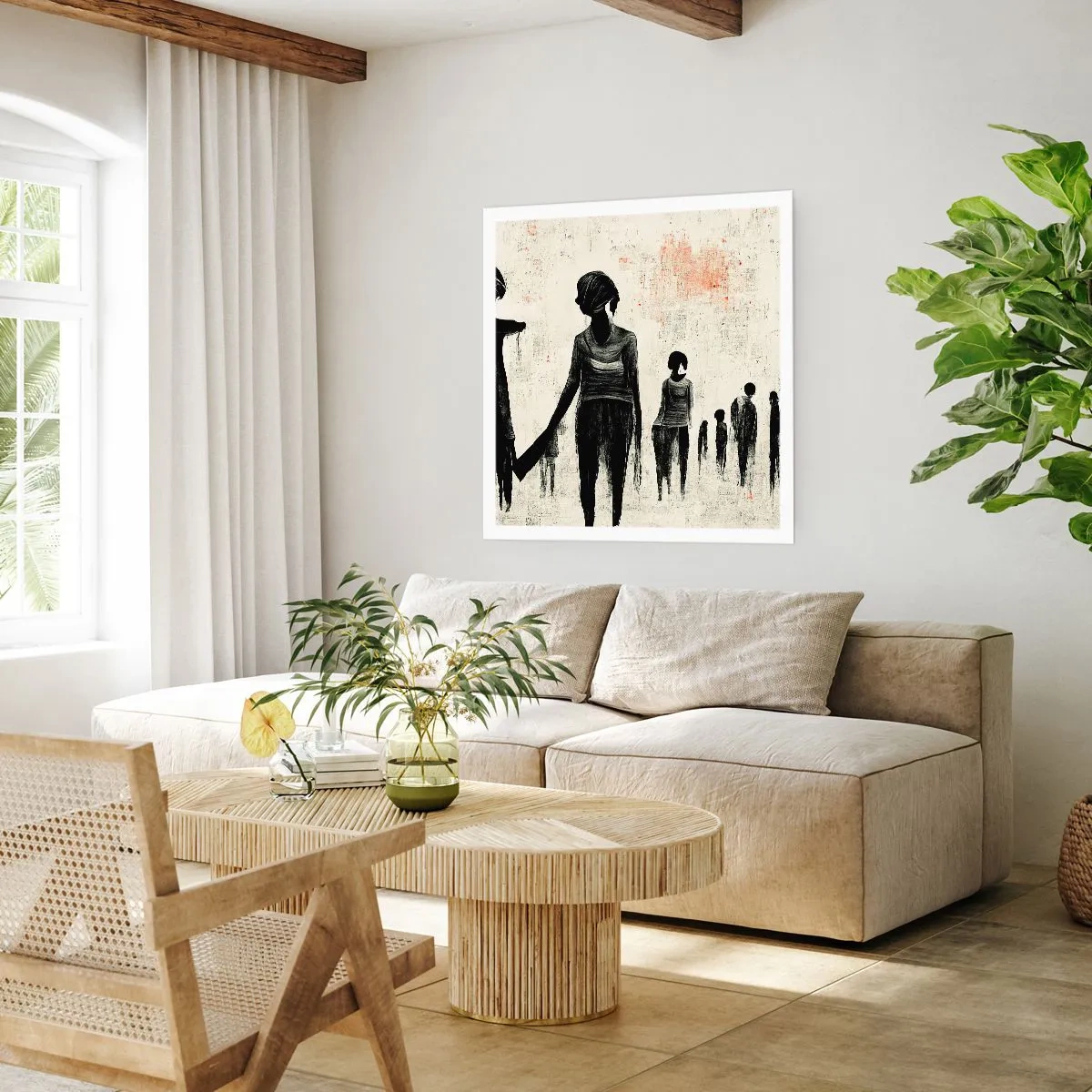 Affisch - Mot ensamhet - 50x50 cm