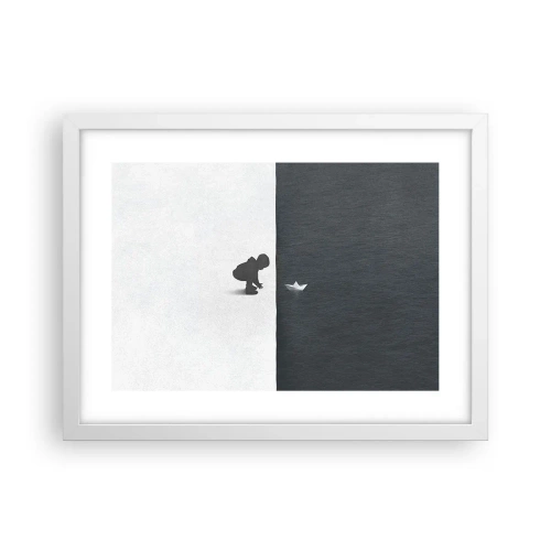 Affisch i vit ram - En stor expedition - 40x30 cm