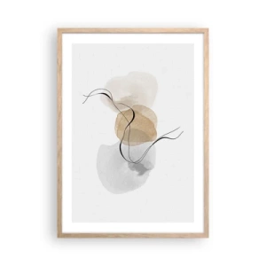 Affisch i ram av ljusek - Luftpärlor - 50x70 cm