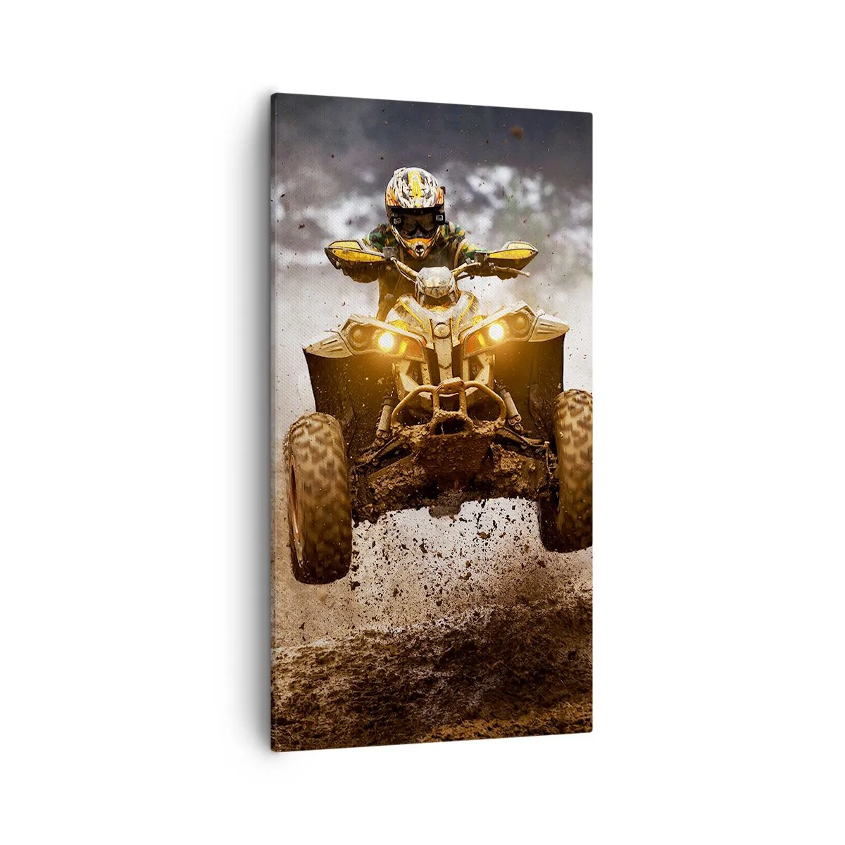 Canvastavla - Bild på duk - No risk no fun - 55x100 cm