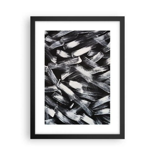 Affisch i svart ram - Abstraktion i industriell anda - 30x40 cm