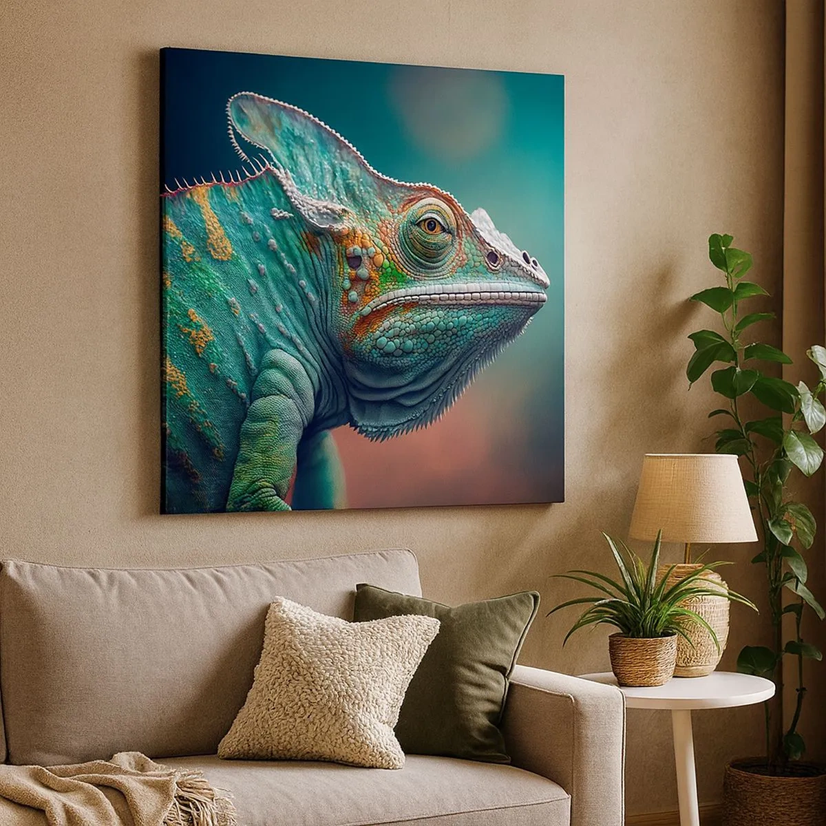 Canvastavla - Bild på duk - Ser du mig? Inte bra… - 30x30 cm