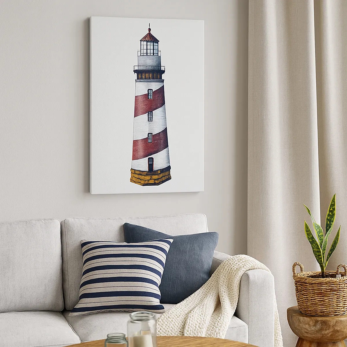 Canvastavla - Bild på duk - Alltid på sin vakt - 50x70 cm