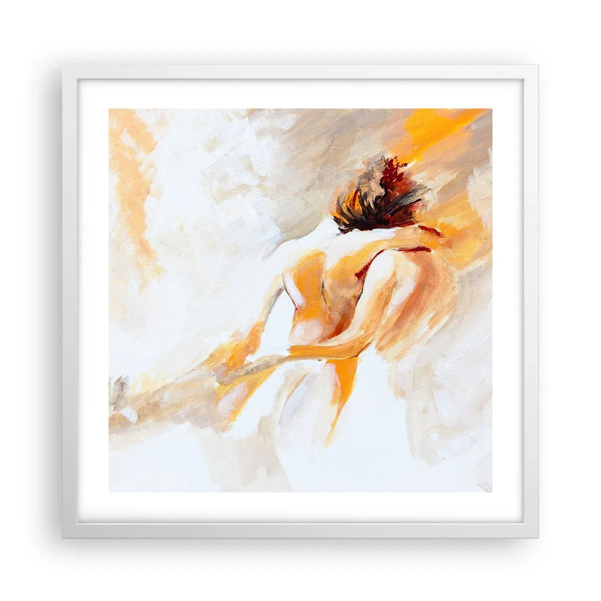 Affisch i vit ram - I närhetens himmel - 50x50 cm