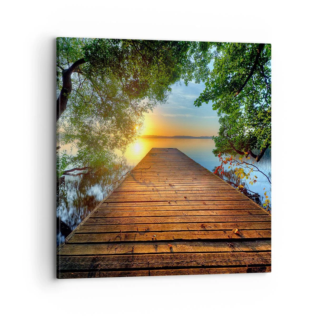 Canvastavla - Bild på duk - Sakta ner, sätt dig - 70x70 cm