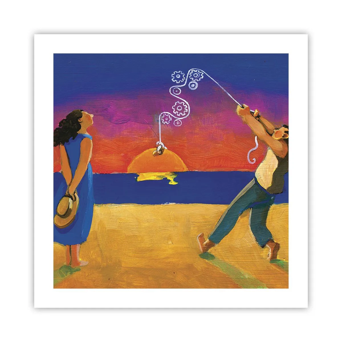 Affisch - Mer än en stjärna från himlen - 50x50 cm