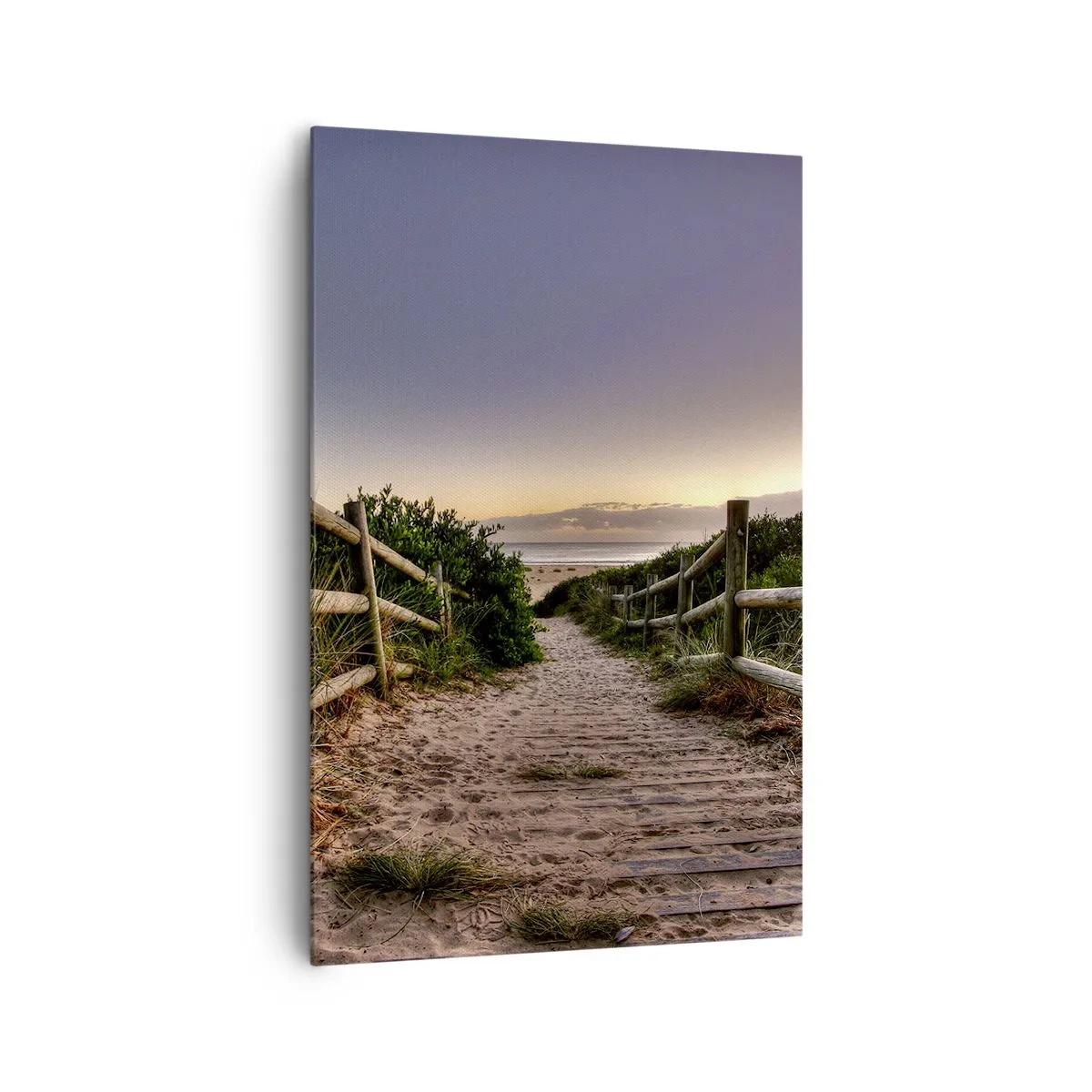 Canvastavla - Bild på duk - Målet är synligt - 80x120 cm