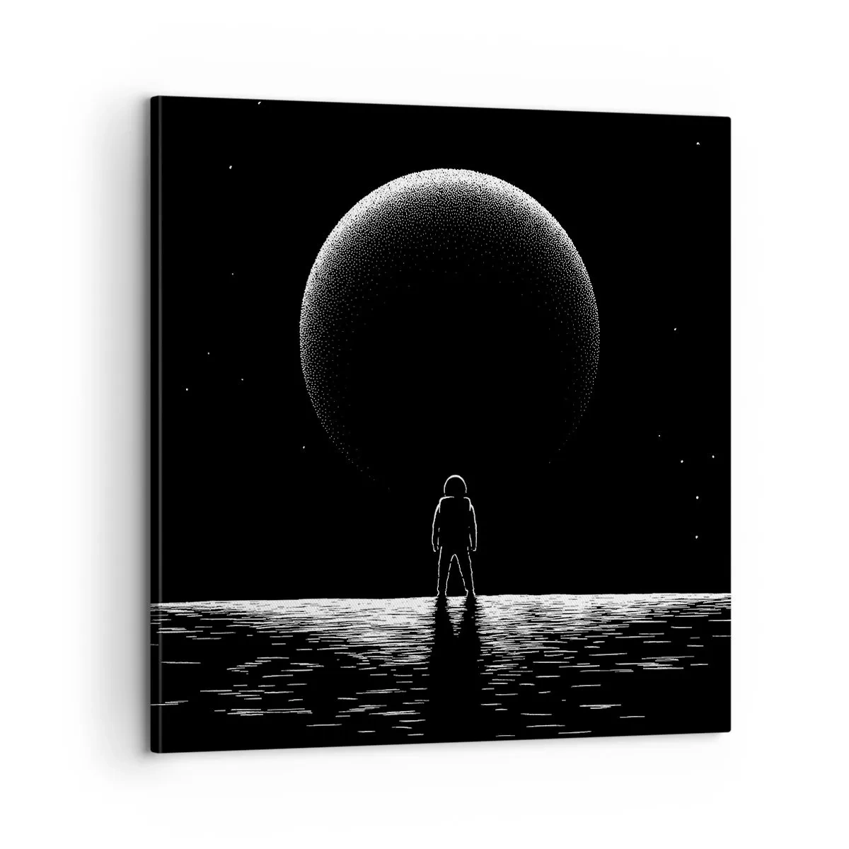 Canvastavla - Bild på duk - Ansikte mot ansikte - 60x60 cm