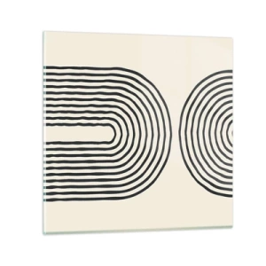 Glastavla - Bild på glas - Om en stund... - 40x40 cm