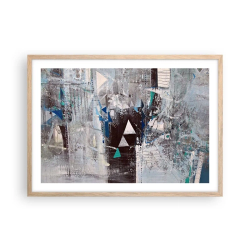 Affisch i ram av ljusek - Trianglarnas överordnade ordning - 70x50 cm
