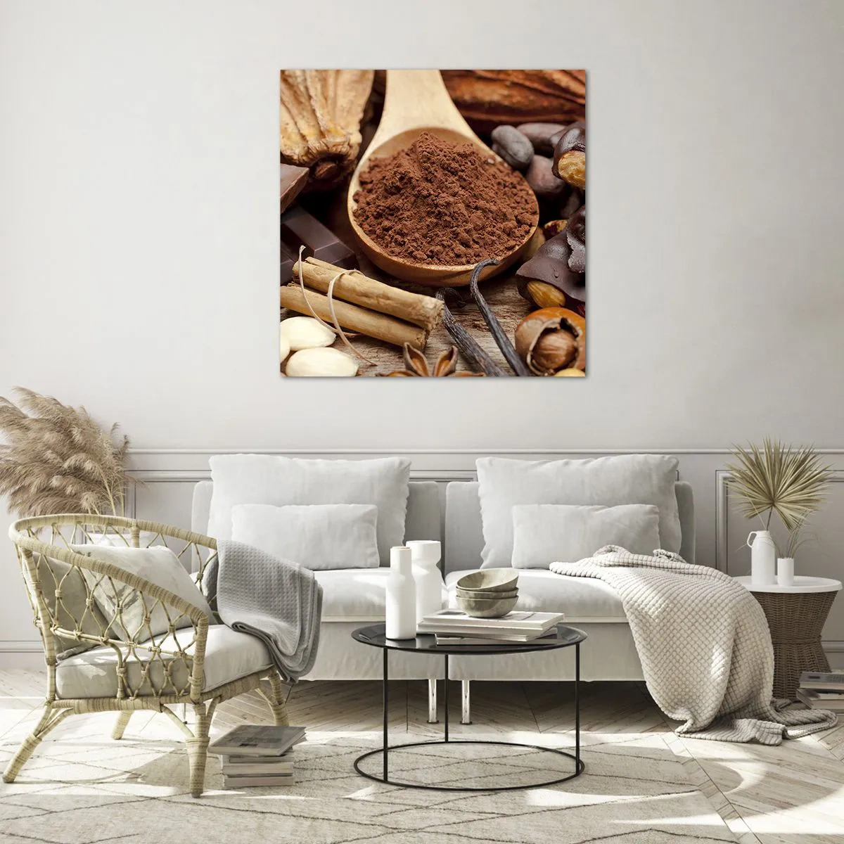 Glastavla - Bild på glas - Bäst för sorgen - 40x40 cm