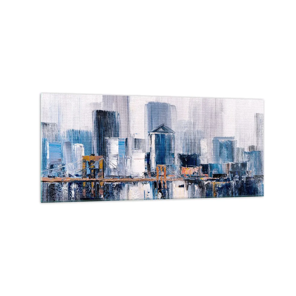 Glastavla - Bild på glas - New York-impression - 120x50 cm