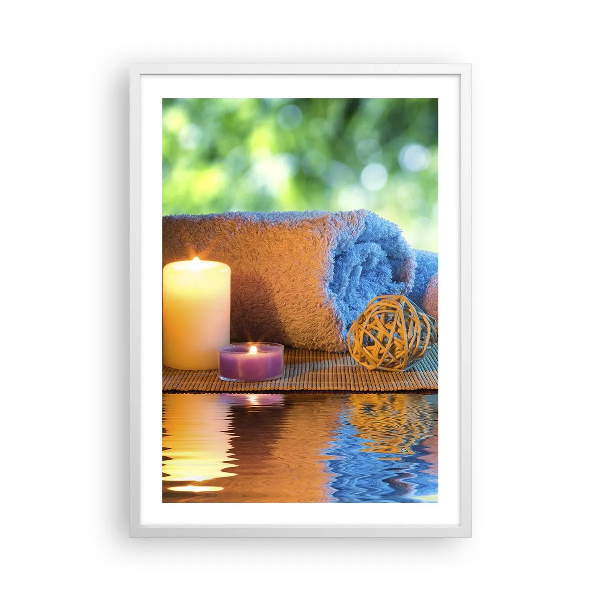 Affisch i vit ram - Tid för kroppen - 50x70 cm