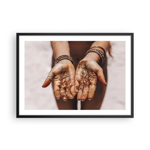 Affisch i svart ram - Gåva för dig - 70x50 cm