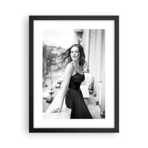 Affisch i svart ram - Säkert en Parisbo - 30x40 cm