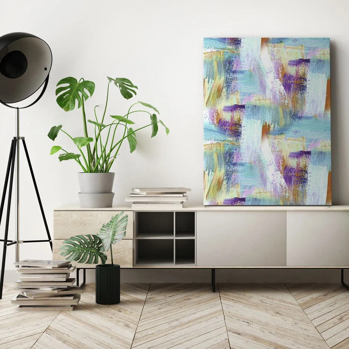 Canvastavla - Bild på duk - Glatt klotter - 50x70 cm