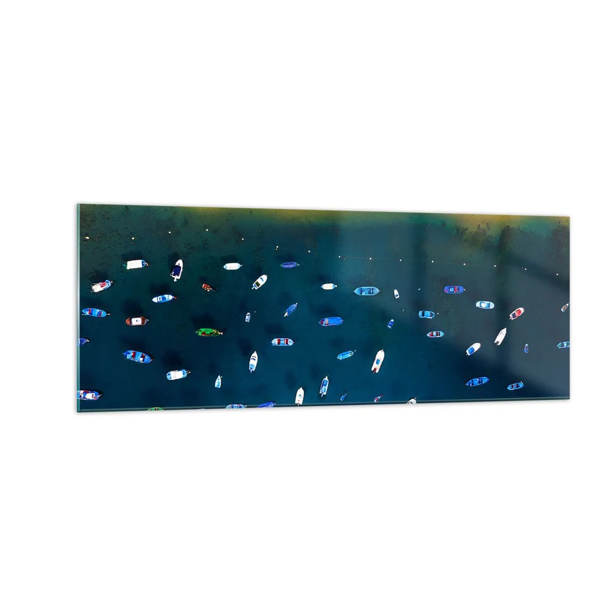 Glastavla - Bild på glas - Ett semesterspel - 140x50 cm