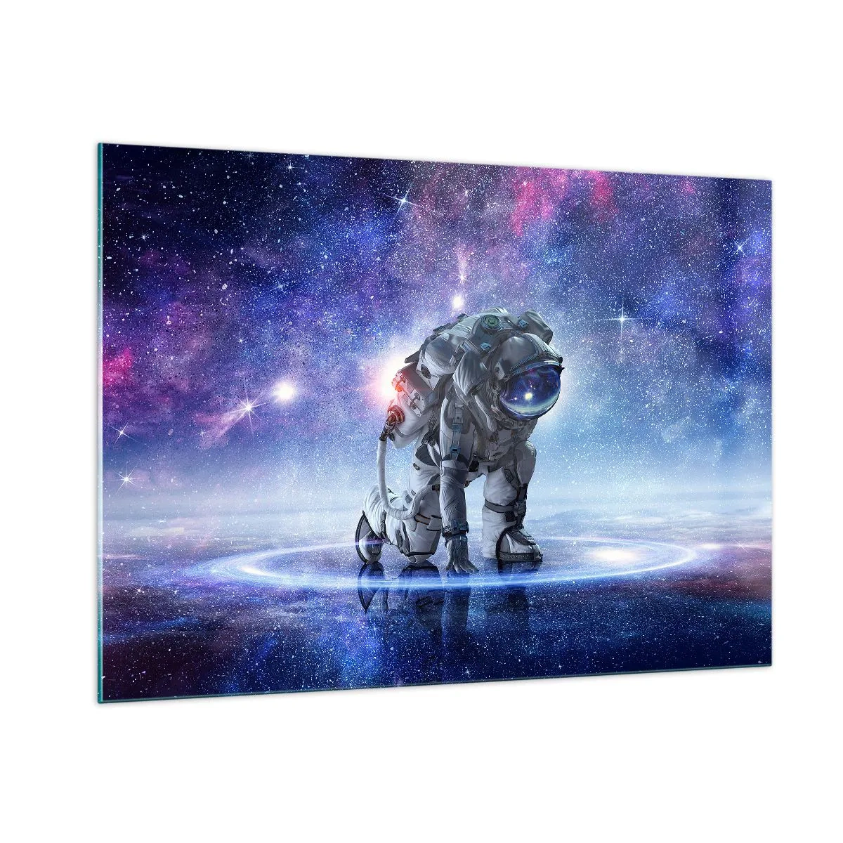 Glastavla - Bild på glas - Stjärnig himmel över mig - 100x70 cm