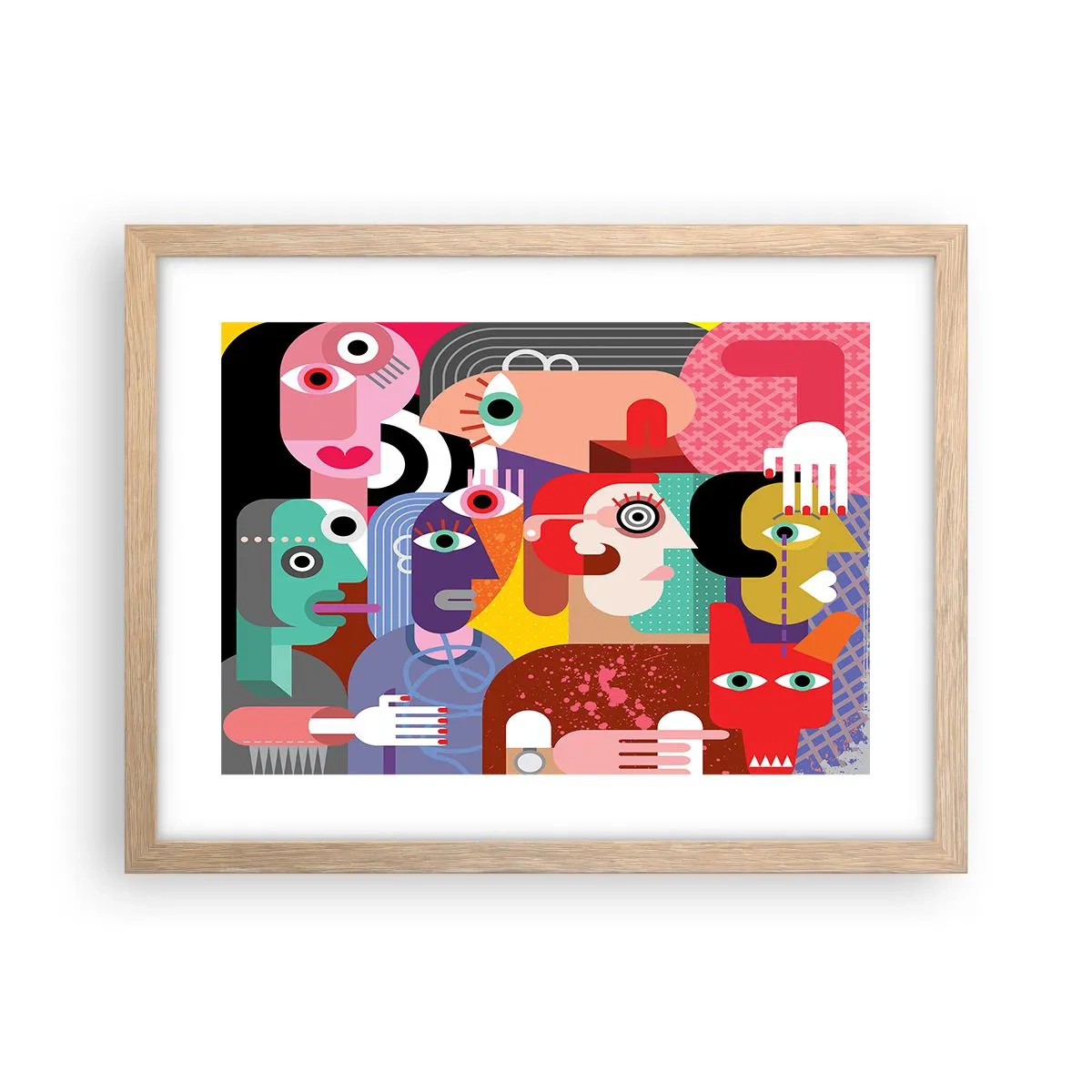 Affisch i ram av ljusek - Vi är från Picasso - 40x30 cm