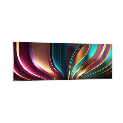 Glastavla - Bild på glas - Ljusets arkitektur - 90x30 cm