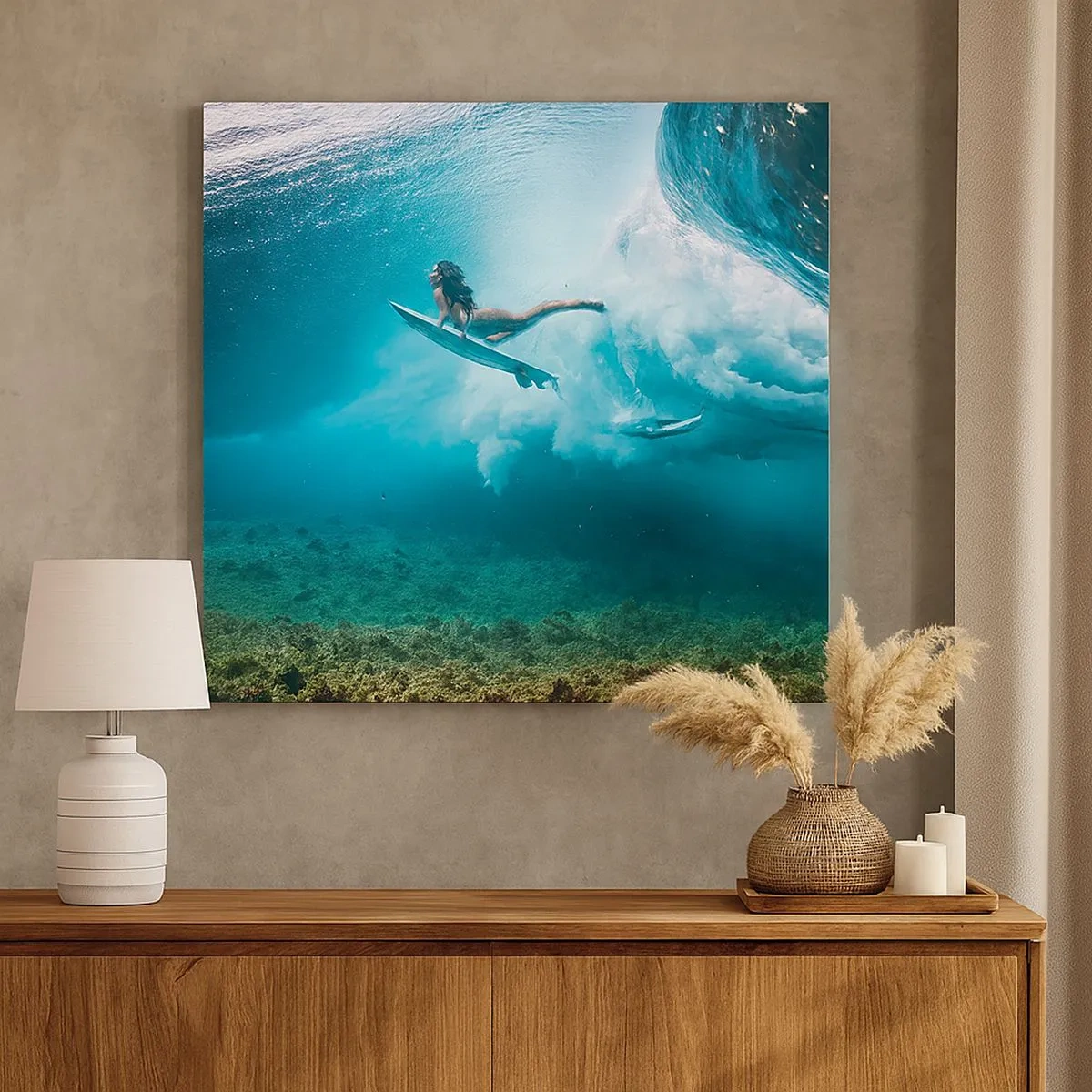 Canvastavla - Bild på duk - ...och jag lämnar inte dig… - 30x30 cm