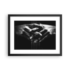 Affisch i svart ram - Artistens bön - 40x30 cm