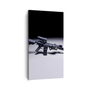 Canvastavla - Bild på duk - Mörk riddare - 45x80 cm