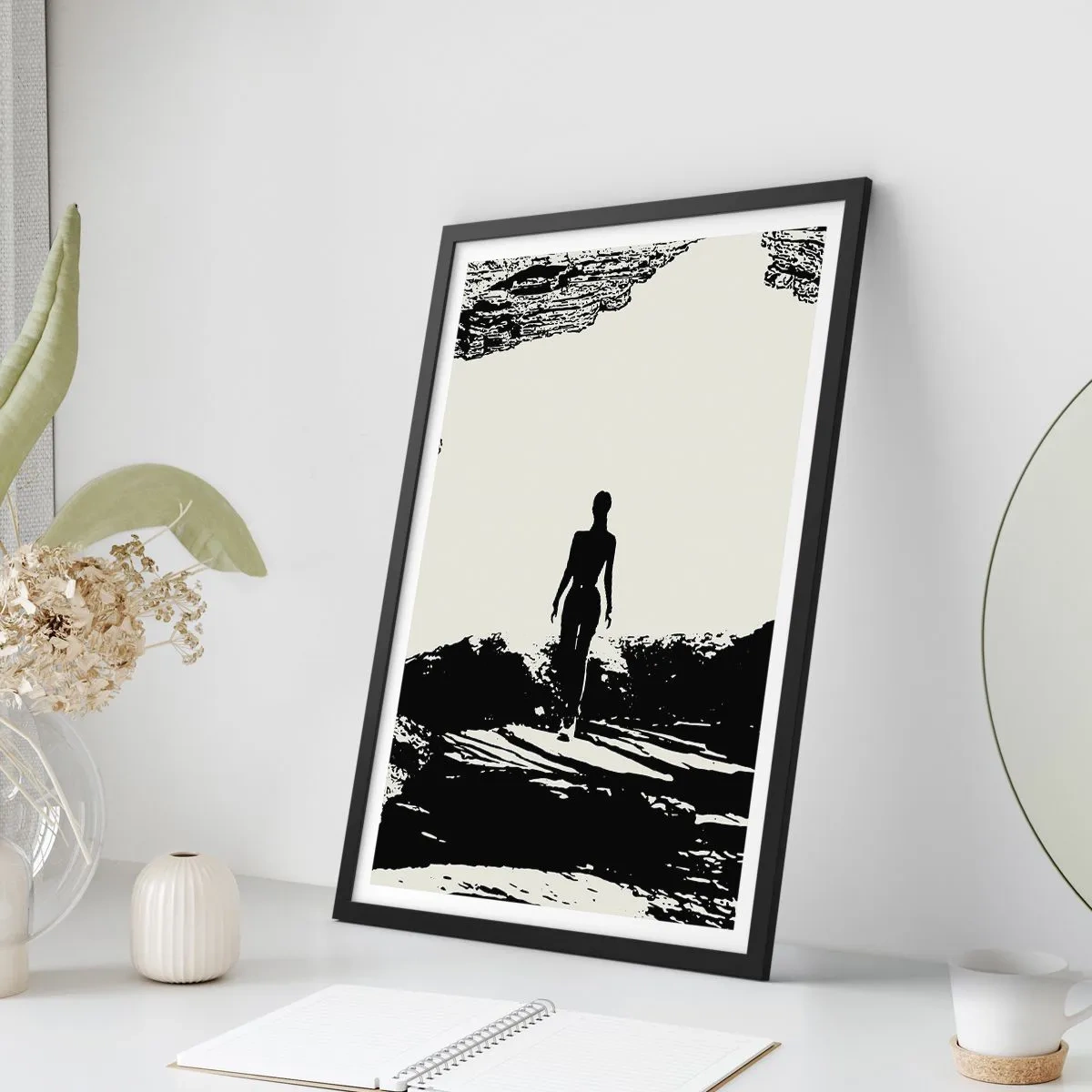 Affisch i svart ram - En ny blick - 40x50 cm